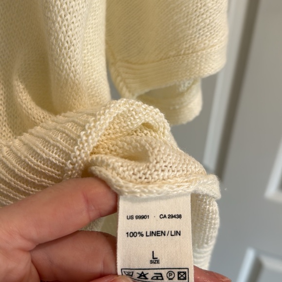 Mansted Danish Linen Oversized Tunic Cream Large - Picture 3 of 5